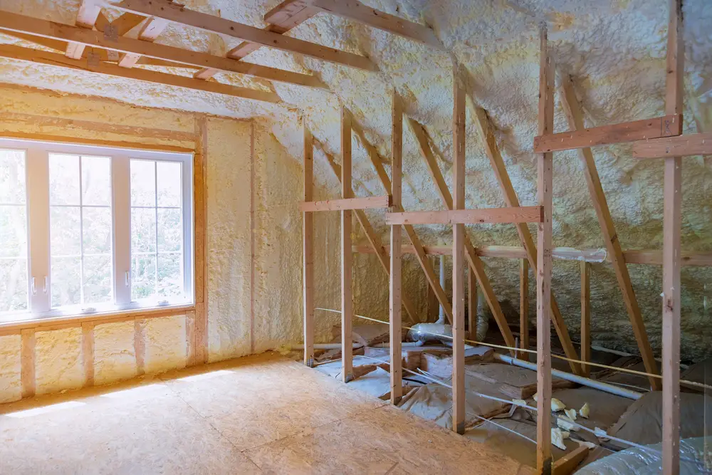 thermal insulation of a new attic