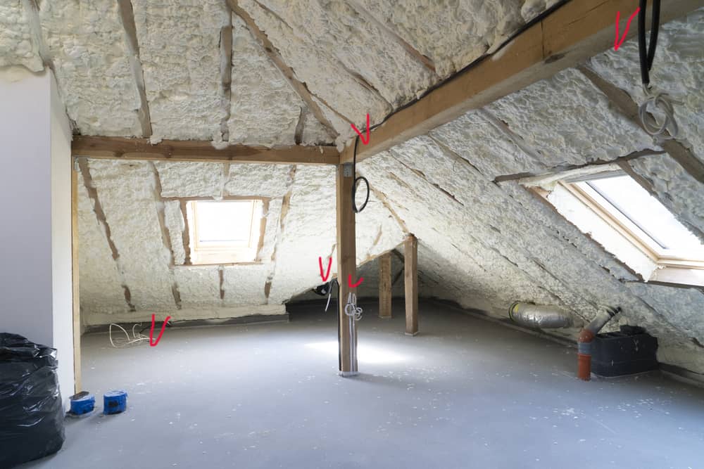 roof insulation in attic